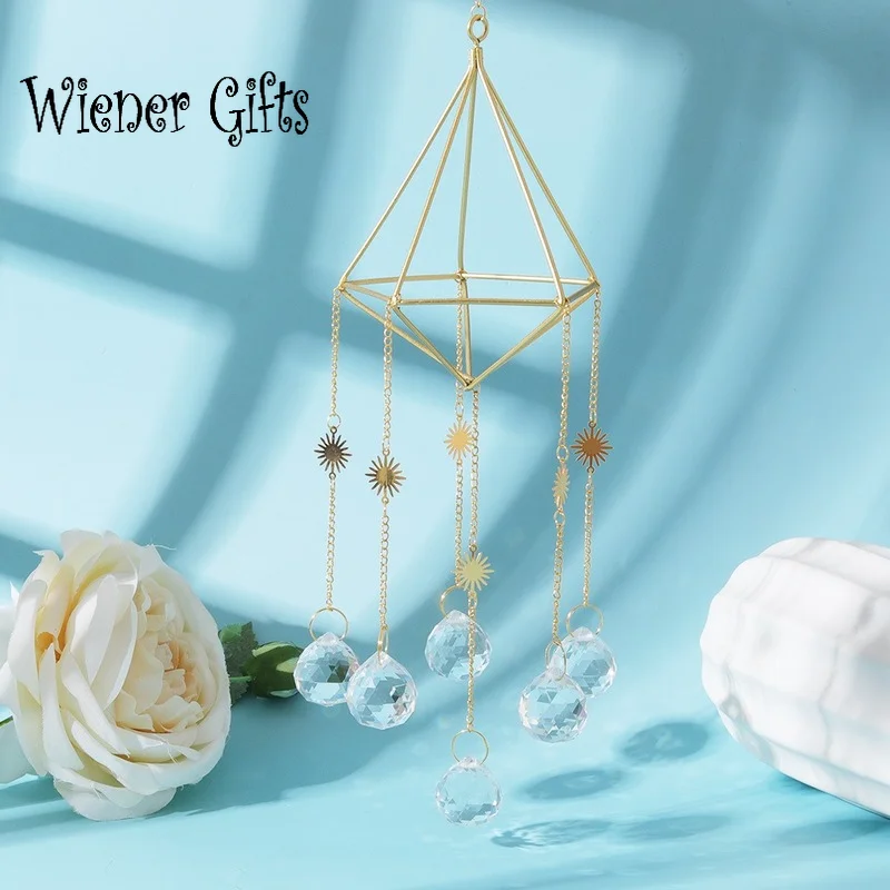 

Кристаллы Большой ветряной колокольчик Призма солнцезащитные Ловцы ручной работы садовый подвесной орнамент оконная занавеска украшение ...