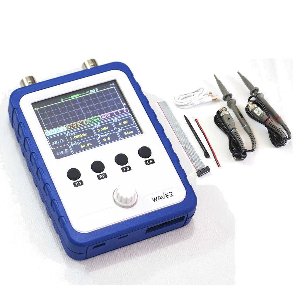 Ручной Сенсорный экран двухканальный цифровой запоминающий осциллограф Y X