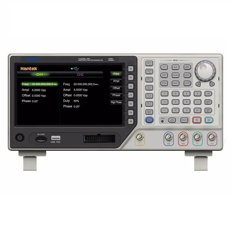 Осциллограф Hantek HDG2012B цифровой осциллограф usb 100 МГц 2 канала 250MSa/s ocyloscopio automotivo hantek |