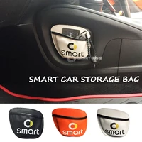 new car storage bag car mobile phone sundried card storage bag mesh for smart 450 smart 451 smart 453 fortwo forfour