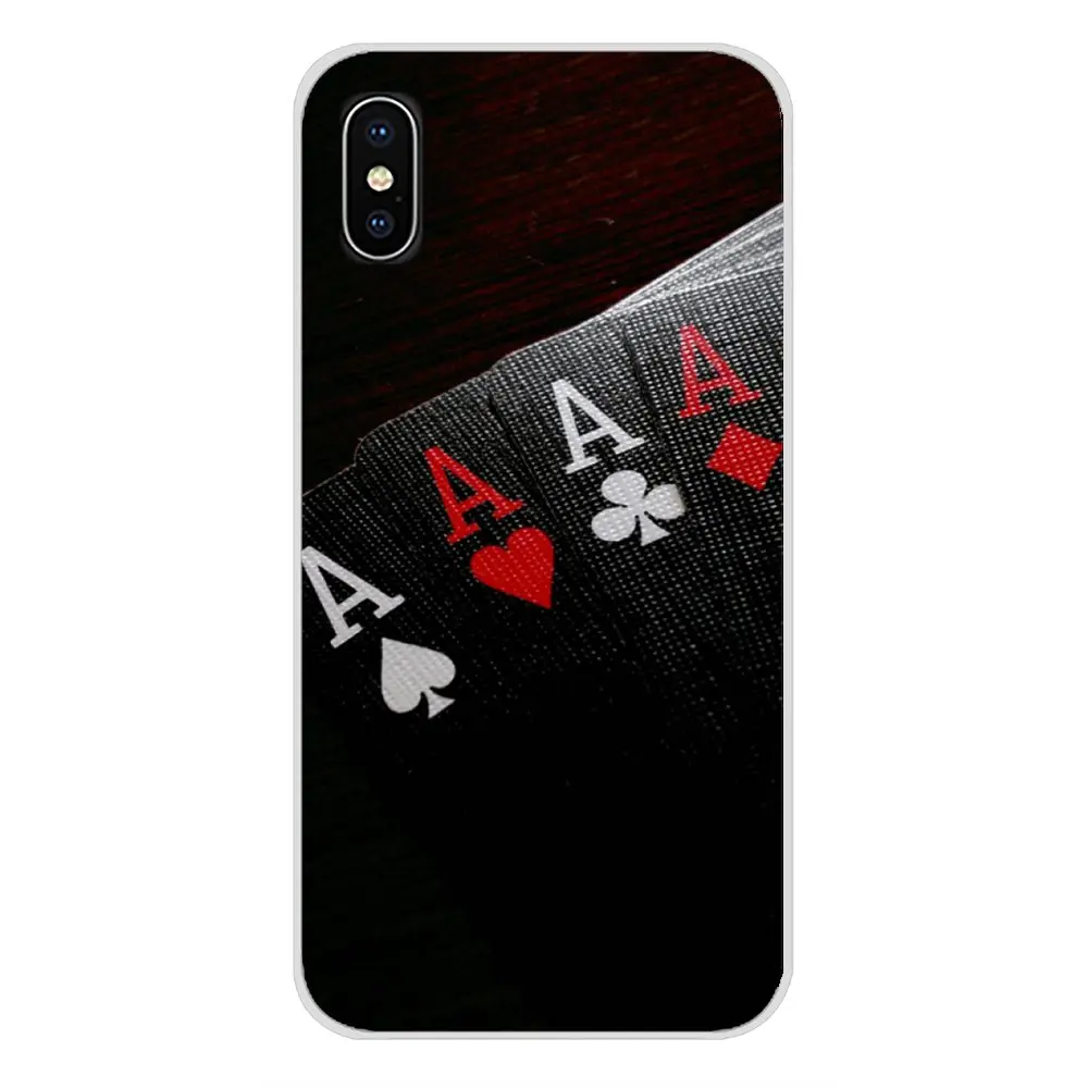 Для Apple iPhone X XR XS 11Pro MAX 4S 5C SE 6S 7 8 Plus ipod touch 5 6 Poker dice chips аксессуары чехлы для телефонов