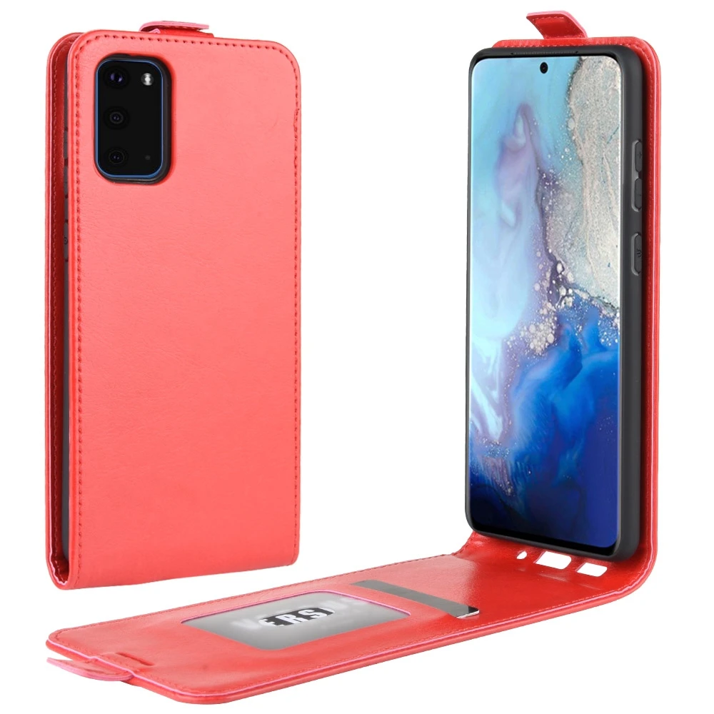 Вертикальный кожаный флип-чехол для Galaxy S11e отделение карт фоторамка чехол Samsung