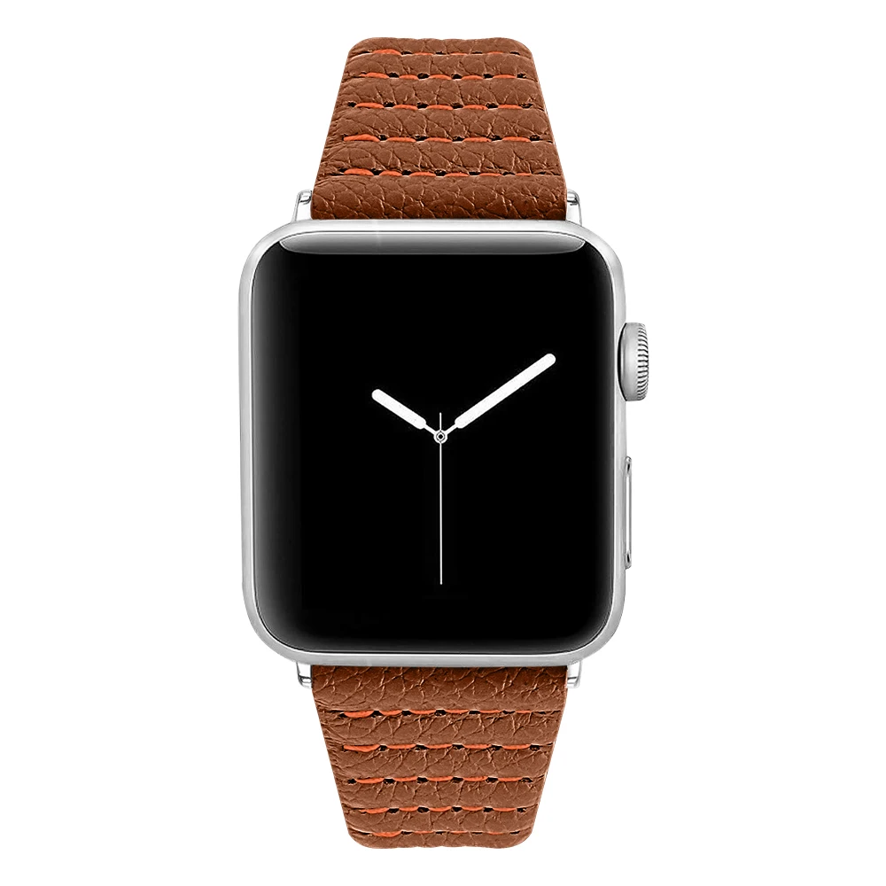 Ремешок кожаный волнистый для Apple Watch Band Series SE/6/5/4/3/2 44/40 мм 42/38 мм|Ремешки часов| |