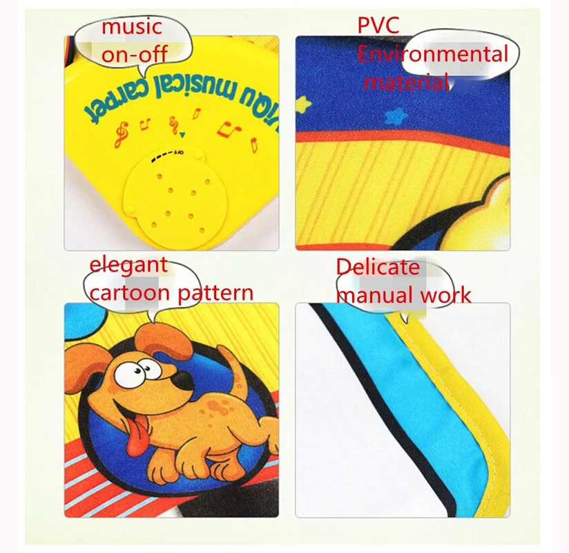 Музыкальные игры пианино коврики Сенсорный электронный коврик