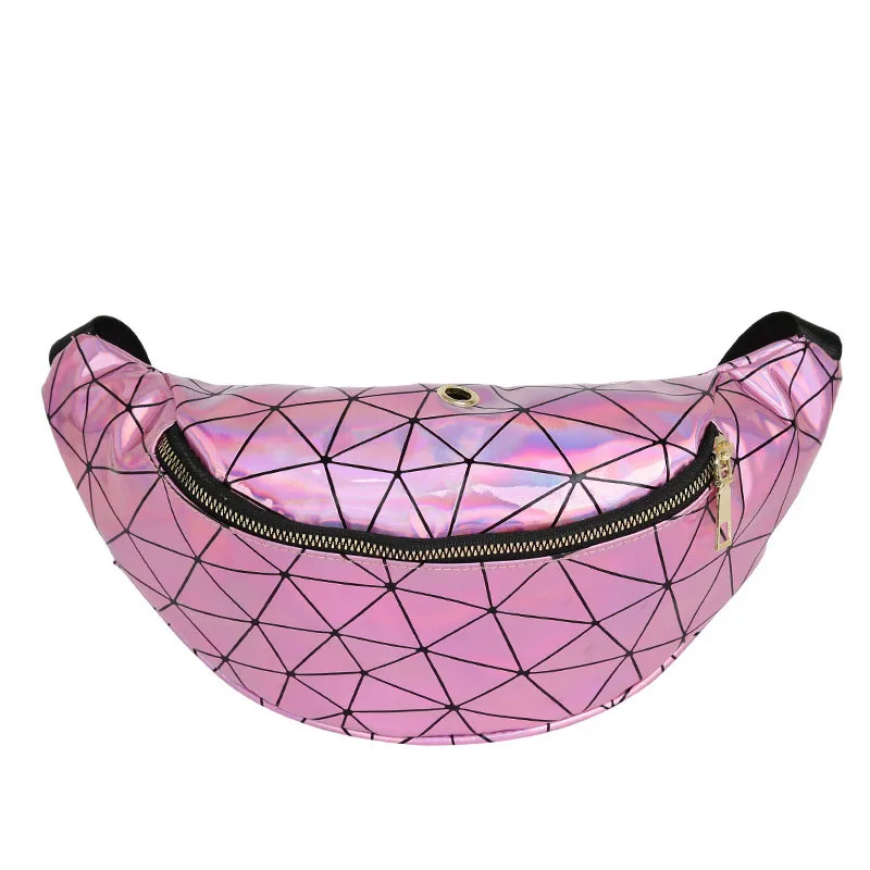 A Waist pack Новая Женская поясная сумка кожаная поясная сумка, лазерные банановые сумки, модная сумка для бедер, Женская Высокая емкость, для детей, сумки через плечо - Цвет: A Waist pack