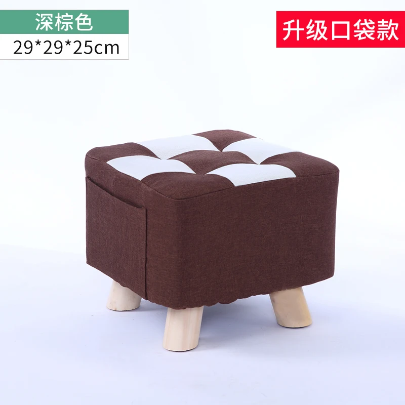 Скандинавская мебель обувь из цельного дерева скамейка Простой низкий табурет