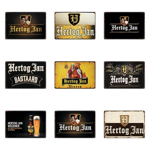 Kelly66 бельгийского пива Hertog Jan Bastaard Bieren Оловянная металлическая табличка домашний Декор Бар настенная живопись 20*30 см Размеры JT-57