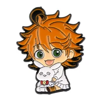 l2541 japanese the promised neverland anime cute manga enamel pin brooch lapel pins badges on backpack accessories jewelry gifts