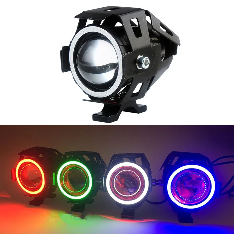 1 шт 12V/125W Мотоцикл головной светильник ATV мото фар автомобиля фары лампы Ангел