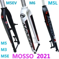 mosso suspension mtb bike fork m5l m6 m5 m5e m5ev m3 mtb 26 27 5 29er road bicycle fork v brake front forks cone gloss matte