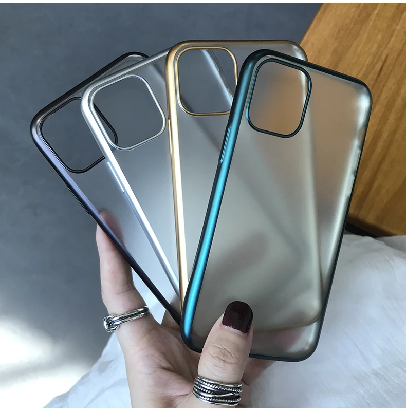 Plating Matte Case for iPhone 11 Pro Max Shockproof Transparent Phone back Soft Cover 6 6S 7 8 Plus 7p X XR XS | Мобильные телефоны