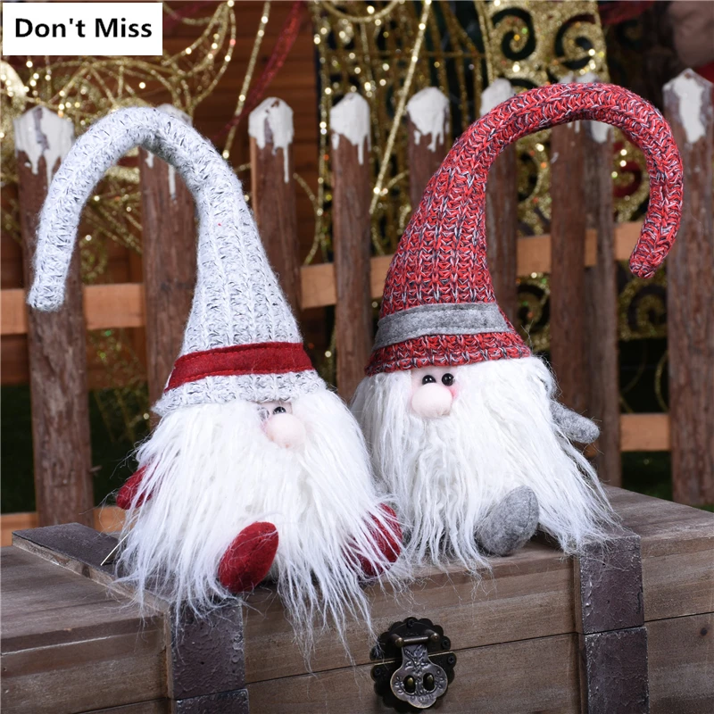 Милые рождественские куклы игрушки Санта Клаус снеговик лось фигурки