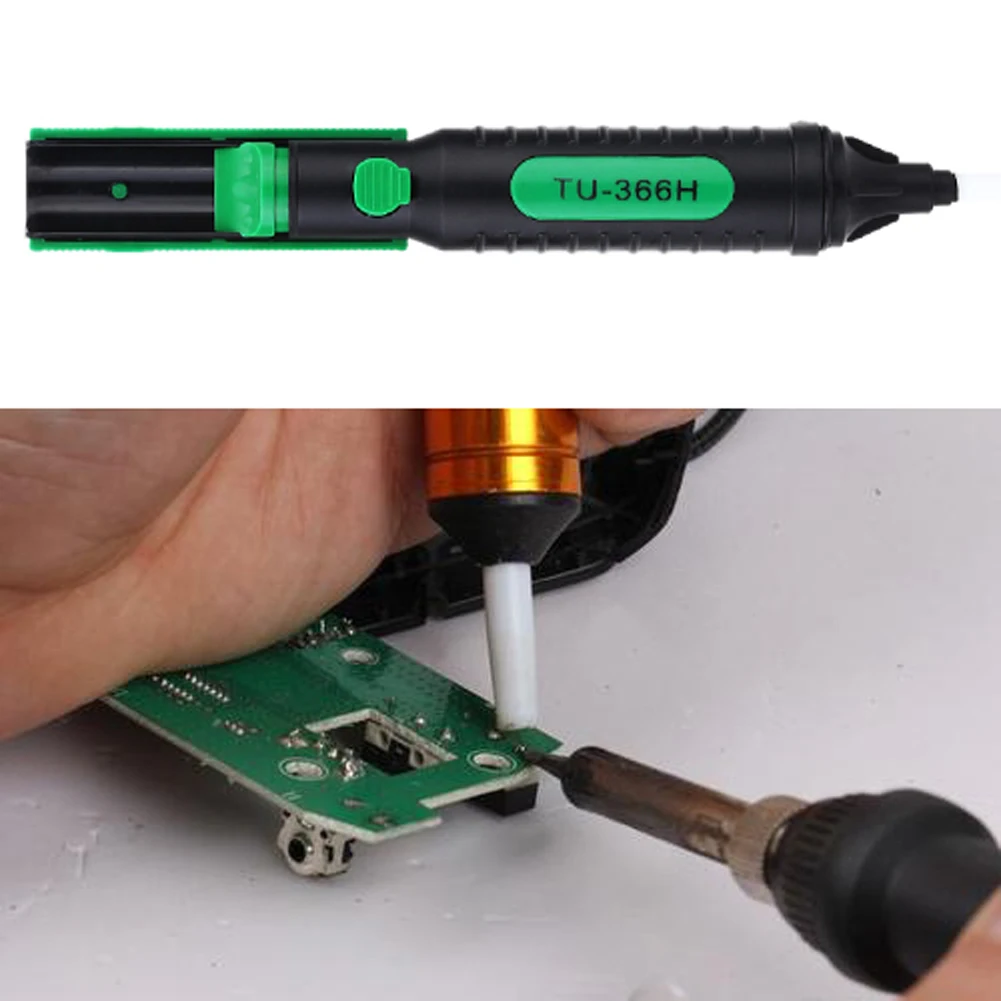 

2pcs Manual Solder Sucker Stainless Steel High Vacuum Pump Irons Removal Desoldering Remover Tools for Solder Residue Clearance