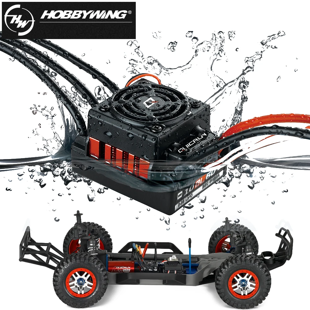 Контроллер скорости Hobbywing quirun 10BL60 60A 2 3S бесщеточный сенсорный ESC 6 В/3A BEC для