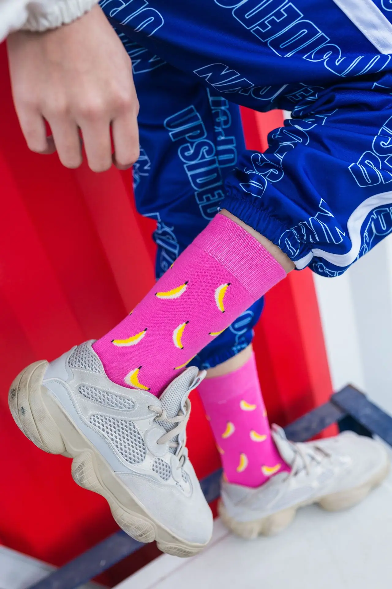 Men and women food fruit print pattern socks avocado McDonald's cookies funny personality fashion print ladies socks lovers
