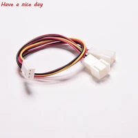 3 pin pc computer case fan power y splitter cable lead 1 female to 2 male motherboard connector 15cm