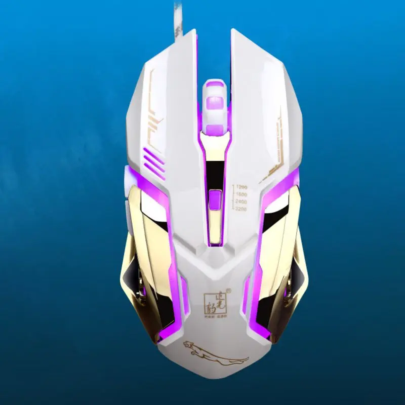 Аксессуары для компьютера персональный светодиодный проводная мышь ноутбука USB 1