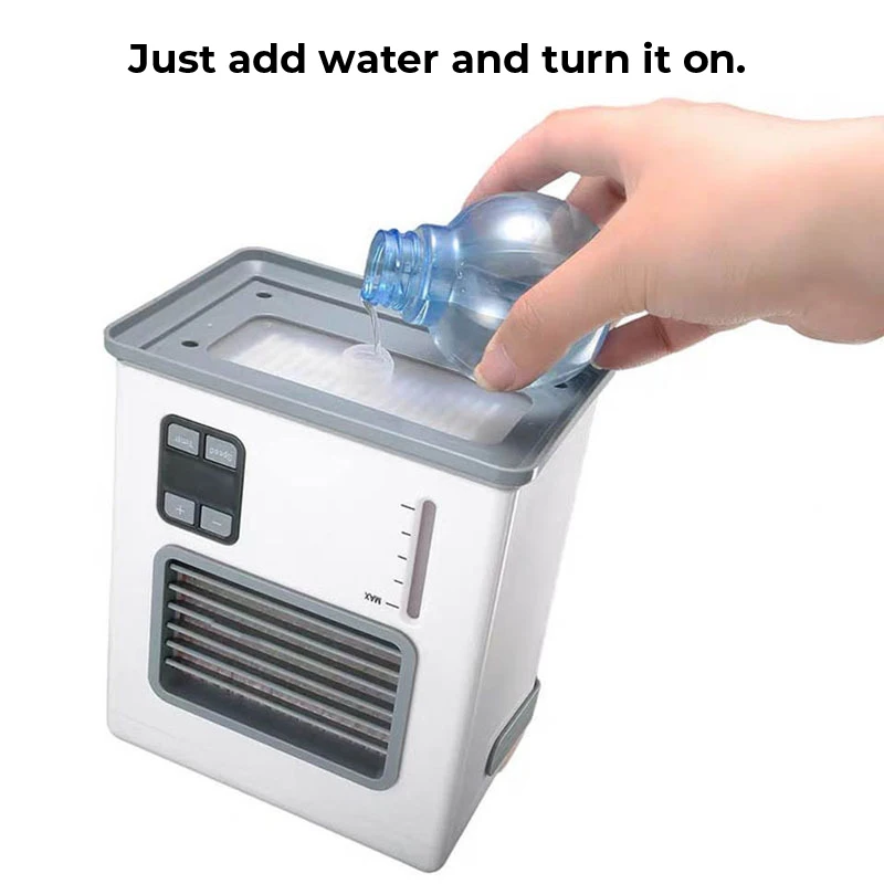 

Convenient Air Cooler Fan Portable Digital Air Conditioner Humidifier Space Easy Cool Purifies Air Cooling Fan for Home Office