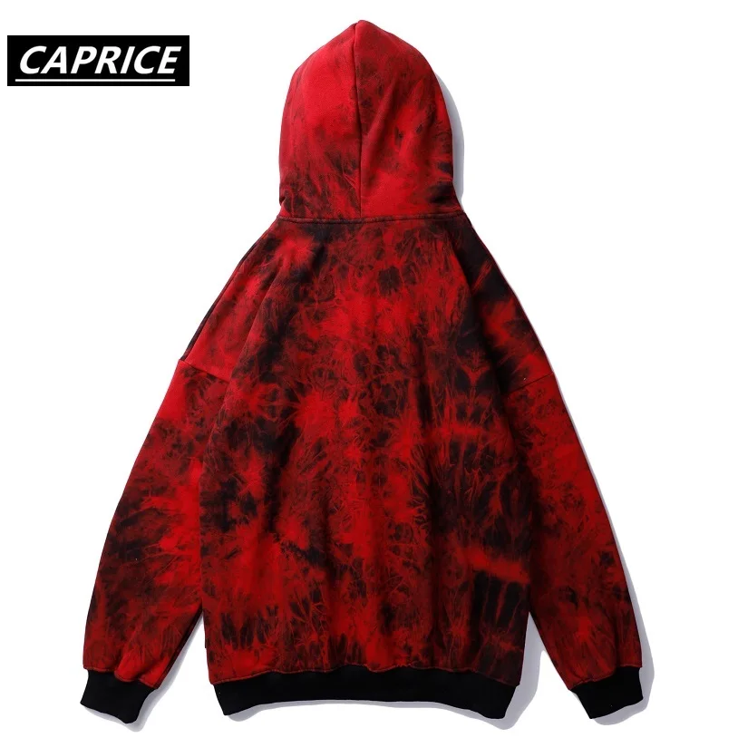 Длинная мужская толстовка с вышивкой Tie Dye, уличная одежда, зимняя одежда с карманами, пуловер в стиле хип-хоп, толстовки, модные повседневные топы в стиле Харадзюку