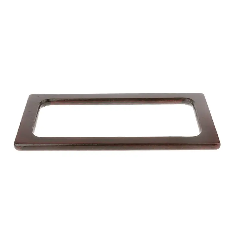 

63HC Wooden Rectangle Shaped Handles Replacement For DIY Making Bag Handbags Purse Shopping Tote