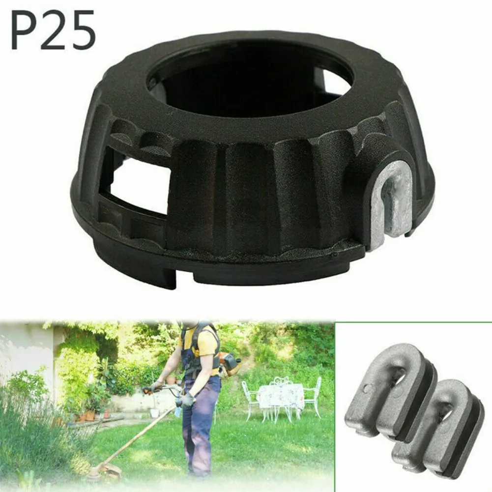 

P25 Strimmer Trimmer Head Cover For McCulloch B26Ps T26Cs MT260CLS 2 Eyelets McCulloch Partner Jonsered Straight Shaft Strimmer