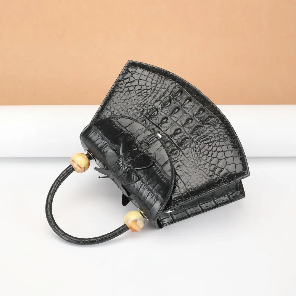 

2021 Light Luxury One-shoulder Diagonal Bag Crocodile Skin Quality Fashion Shell Handbag