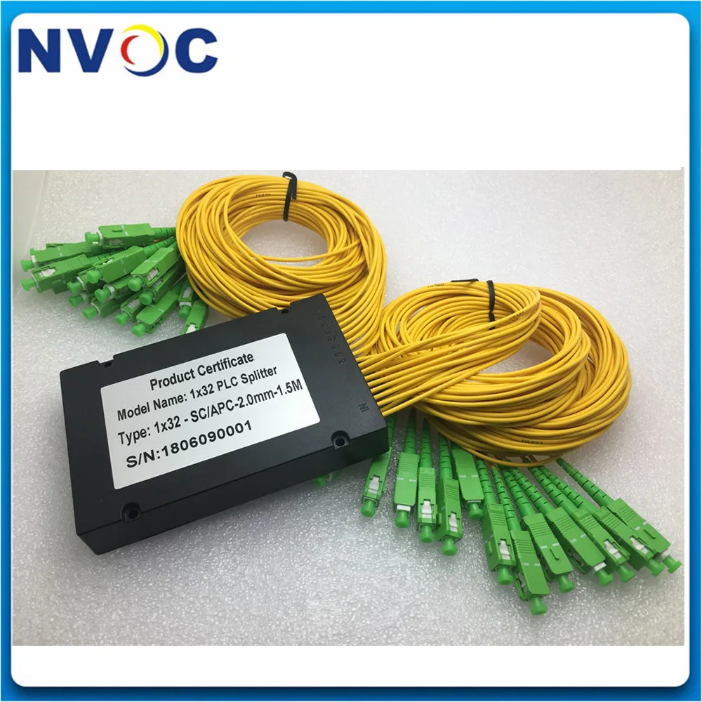 CATV Оптическое волокно 1x32 ABS муфта сплиттер модуль для PON сетей SC/FC/LC/ST/APC 1 * 32Ch 2 0 мм м