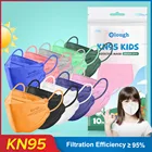 Детская маска FFP2 с рыбками, 4 слоя цвета, KN95, многоразовая FFP 2
