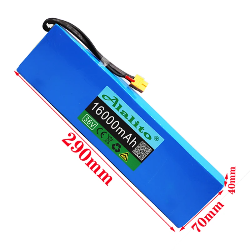 Аккумулятор 10S3P для электровелосипеда 36 В 16 Ач литий-ионный аккумулятор 18650 600 Вт