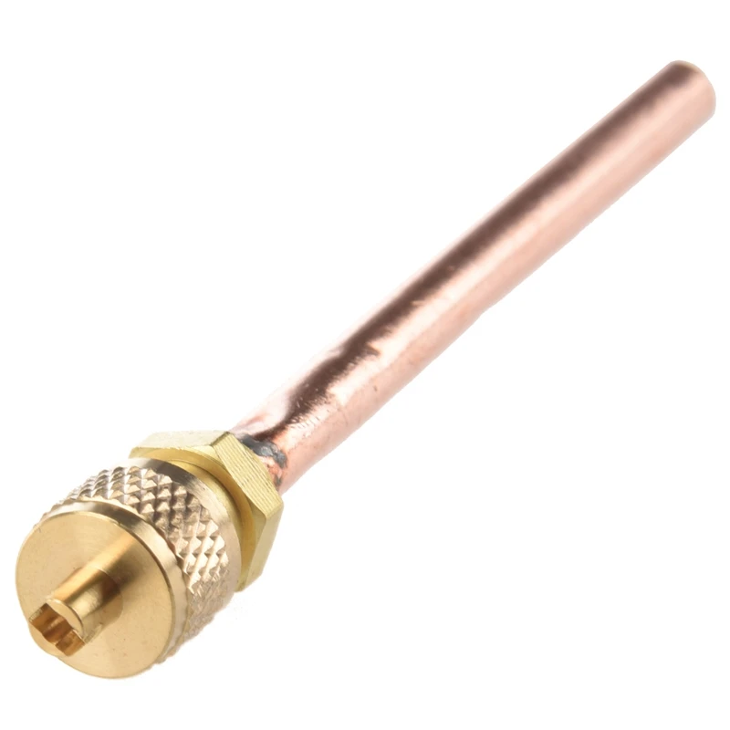 

5 Pcs Air Conditioner Spare Part 6Mm Copper Tube OD Filling Access Valve