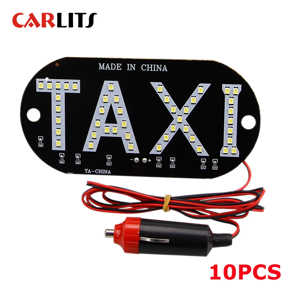 CARLITS 10cs/lot светодиодный индикатор на лобовое стекло автомобиля для кабины знак