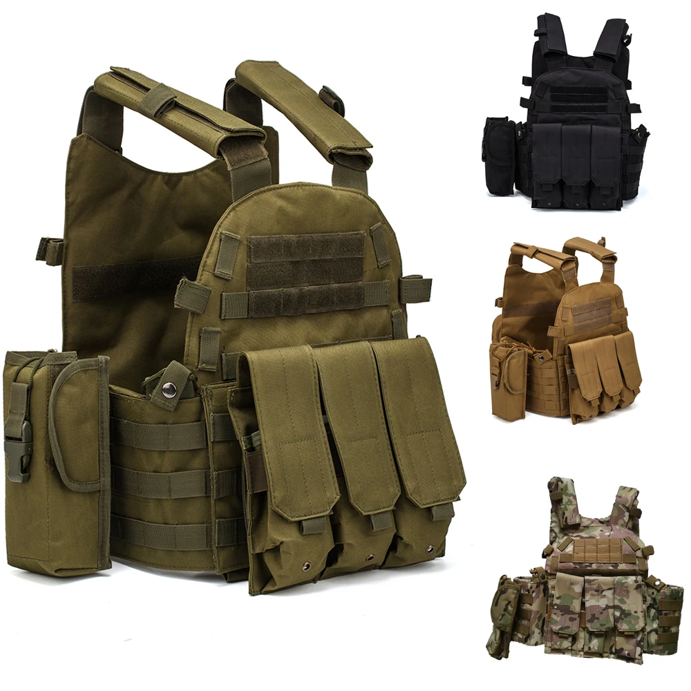 Нейлоновый Тактический Жилет Molle бронежилет Охотничья пластина переноска