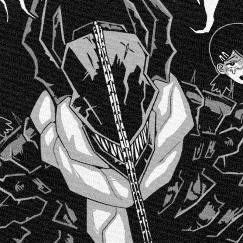 Футболка мужская с принтом бензопилы и воина тенниска коротким рукавом из