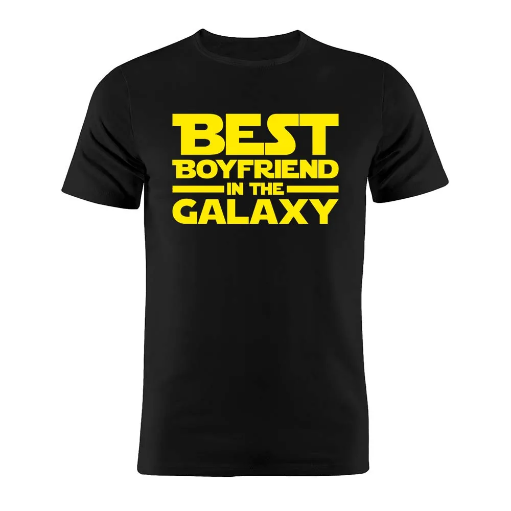 Мужская футболка из 100% хлопка унисекс лучший парень в Галактике для подруги гика
