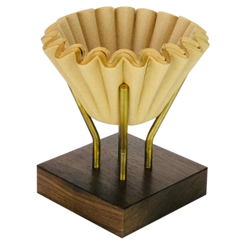 Деревянный держатель фильтра для кофе стойка ручной диспенсер капель Бумажного
