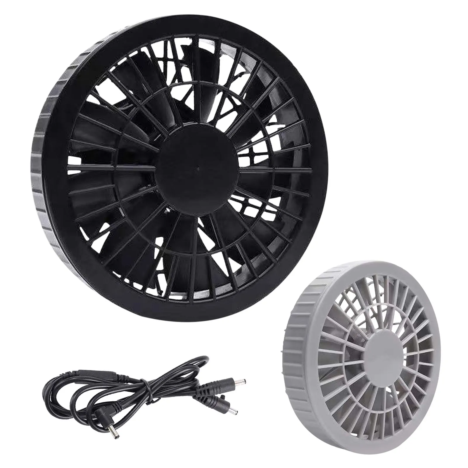 

2PCS 5V Air-conditioning Clothing Fan USB Adjustable Cooling Fan Large Air Volume Cooling Clothes Accessories Low Noise