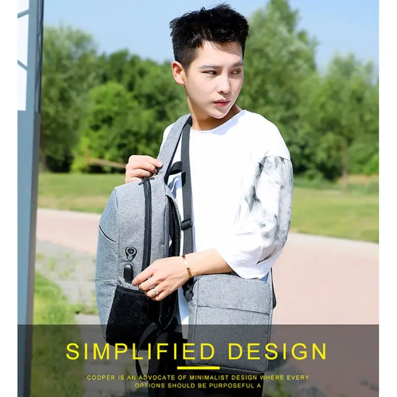 

15.6 inch Laptop Backpack Women's Men's USB Charging Backpack Backpack Travel Kit Leisure Multifunctional Men's Shoulder Bag