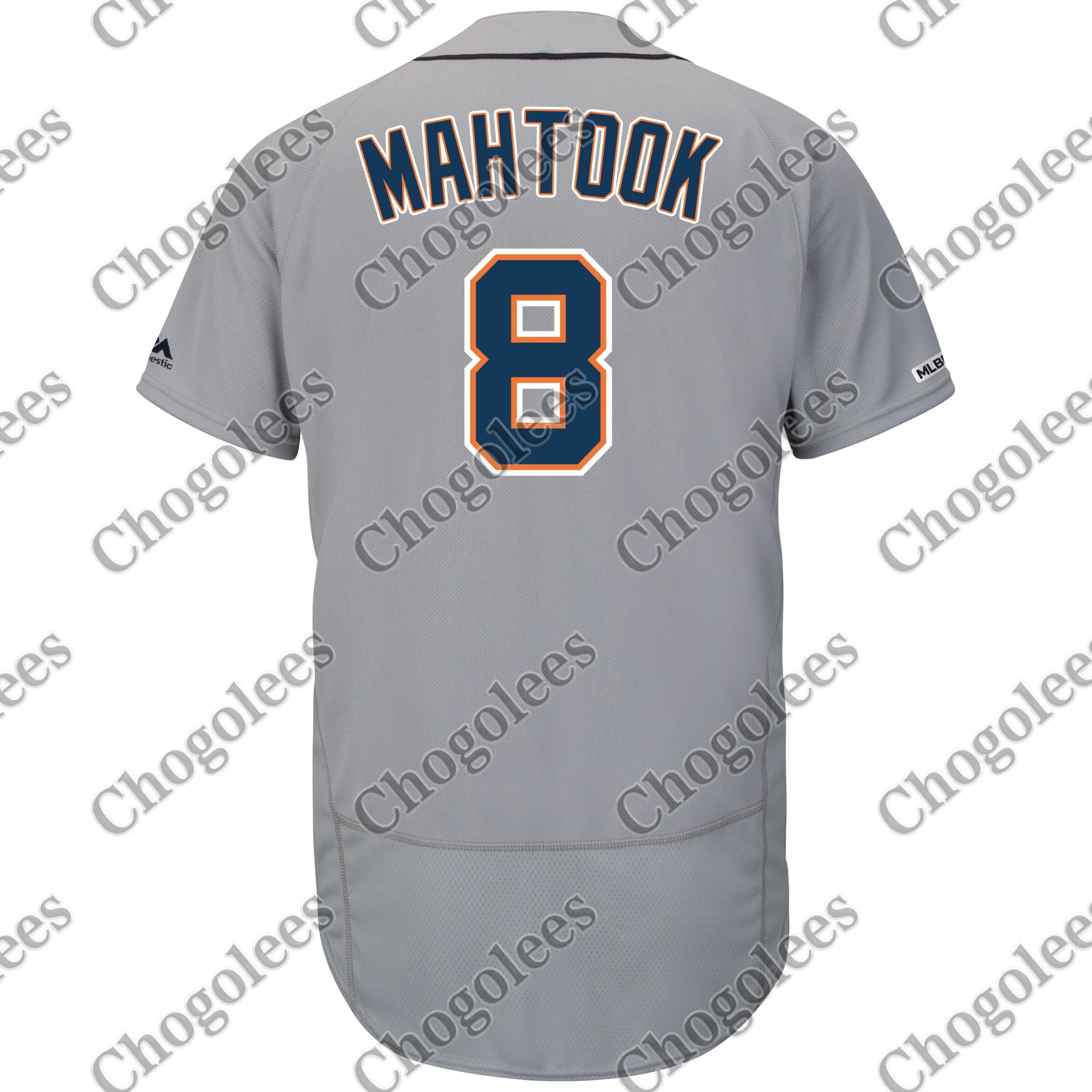 

Baseball Jersey Mikie Mahtook Detroit Majestic Road Collection Flex Base Player Jersey - Gray