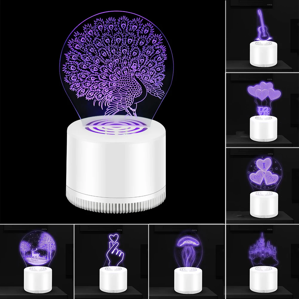 Светодиодный светильник убийца комаров лампа 3D офисная ловушка USB мощность