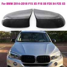 Car Side Door Rearview Side Mirror Cover Cap For BMW F15 X5 F16 X6 F25 X3 F26 X4 Parts styling