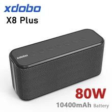 80W XDOBO X8 PLUS Bluetooth Speakers TWS Wireless Heavy Bass Boombox Music Player Subwoofer Portable Column Suporrt USB/TF/AUX