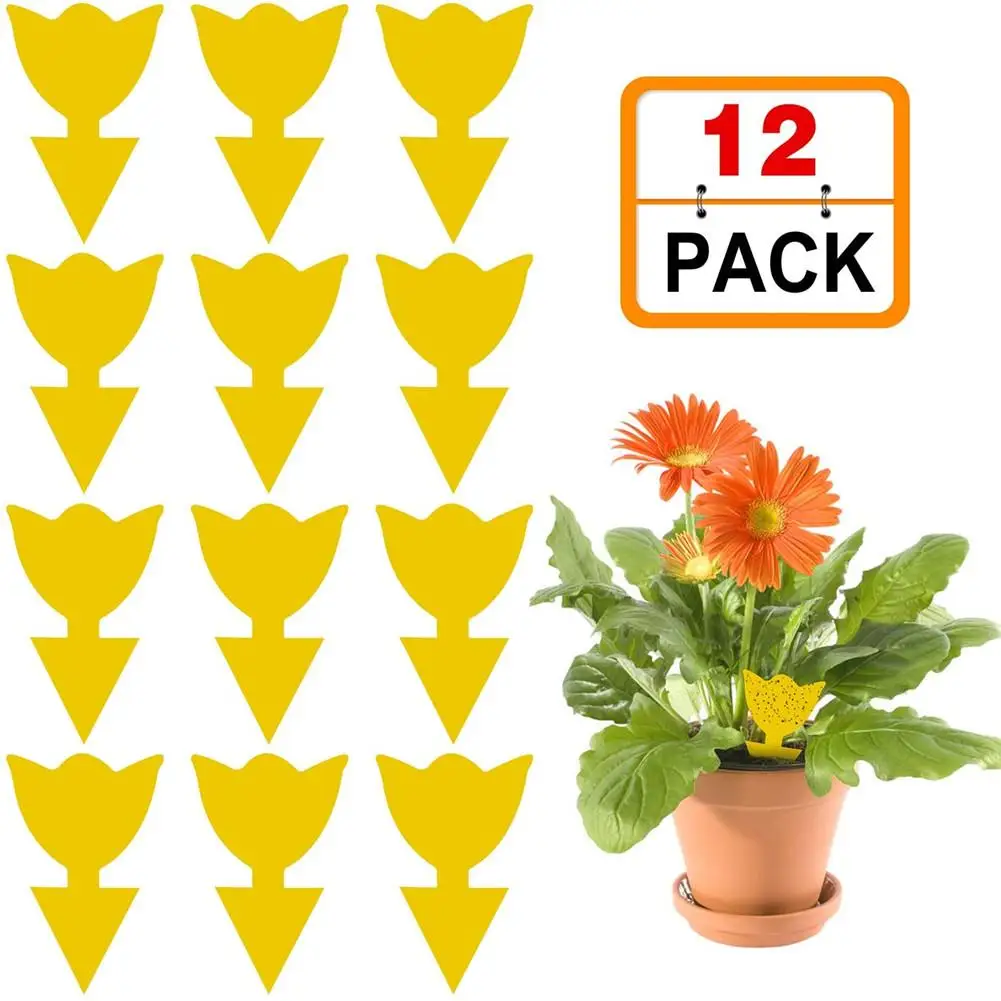 Клейкие ловушки для сада в форме желтой бабочки борьбы с насекомыми и