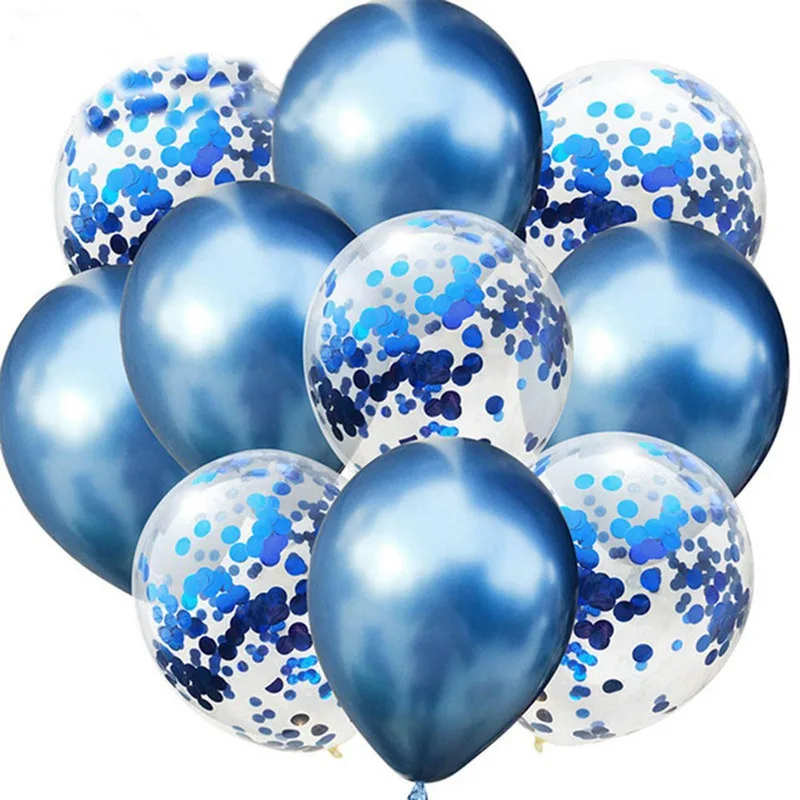 

10Pcs 12inch Glitter Confetti Balloons Metallic Latex Balloon Birthday Party Decoration Wedding Christmas Kids Gift Air Globos