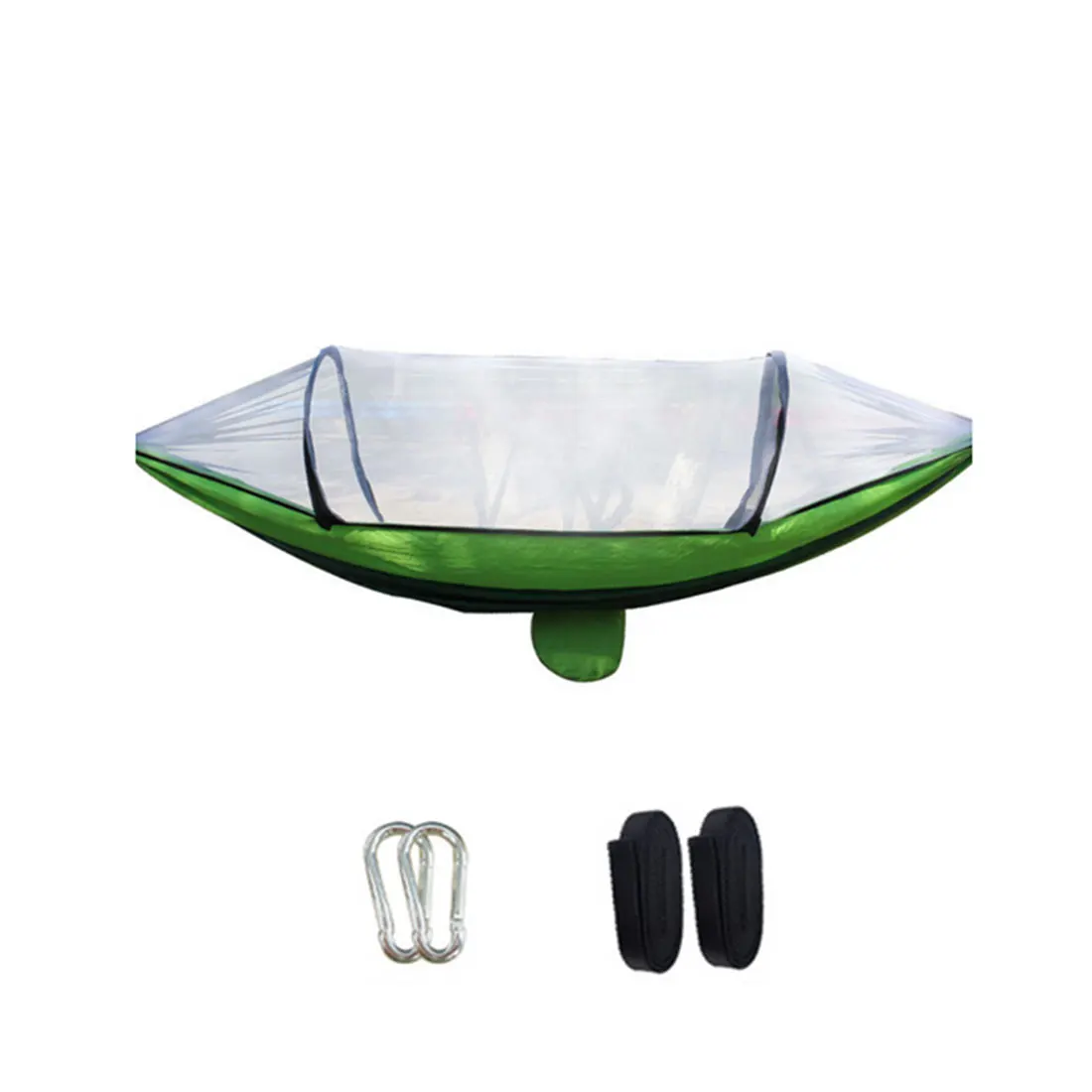 

Hanging Bed Hunting Sleeping Swing 1-2 Person Outdoor Camping with Mosquito Net Portable Hammock High Strength Parachute Fabric
