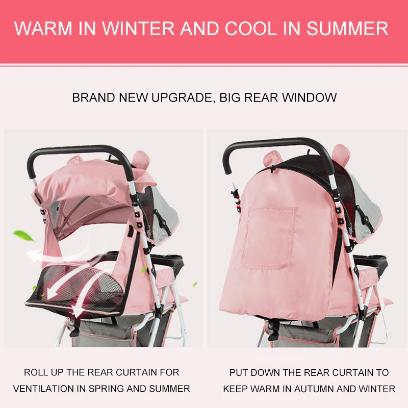 

2020 Portable Baby Stroller Folding Travel Pram Can Sit Recline Baby Carriage Anti-vibration Newborn Infant Stroller for 0~3Y