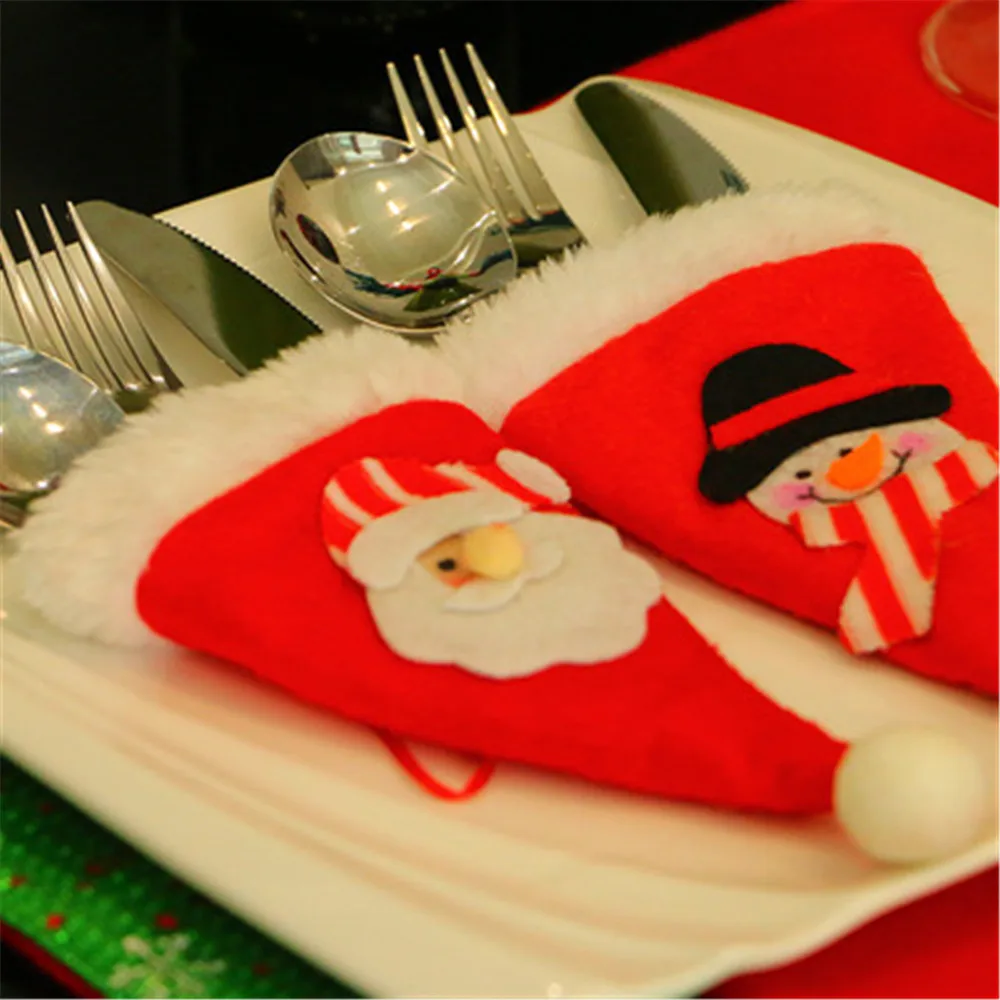 6 шт. Новогодняя декоративная крышка для ножа и вилки |