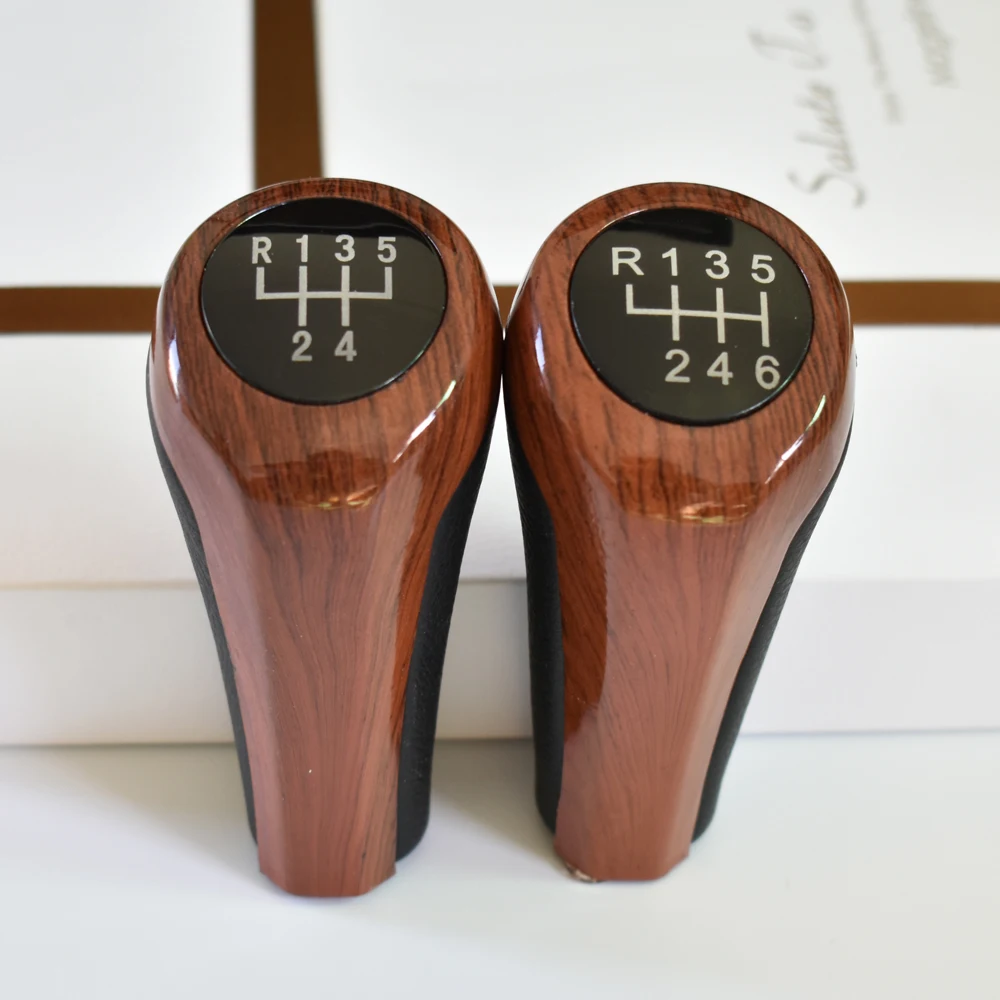 Дерево 5 6 Скорость ручная ручка переключения рулевого механизма автомобиля