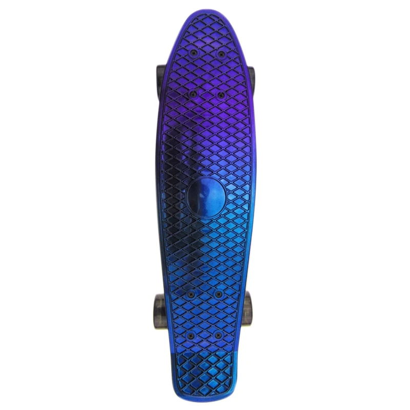 

Скейтборда 22 дюймов маленький крайсер, гибкие палубы и гладкой пу ролики Пластик доска в виде банана