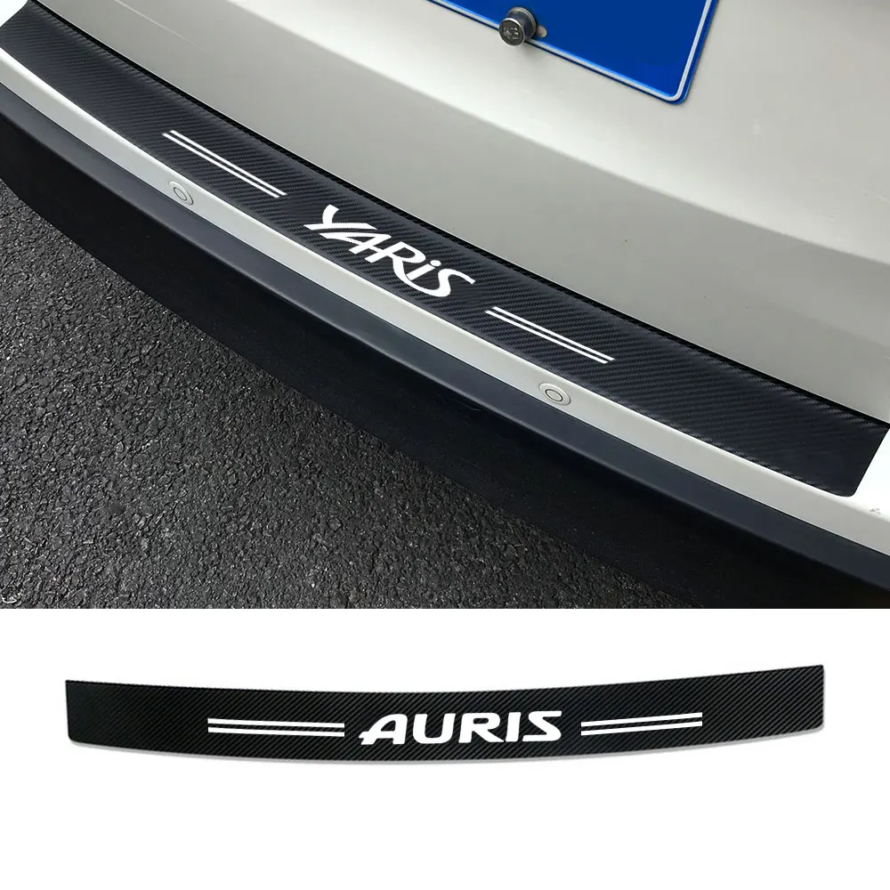 3D карбоновые аксессуары автомобильные наклейки на задний бампер багажник