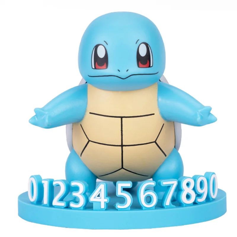 

Hot Sale Genuine Pikachu Personality Temporary Parking Phone Number Plate Creative Cute Pokmon Doll Car Phone Number Toy Gift